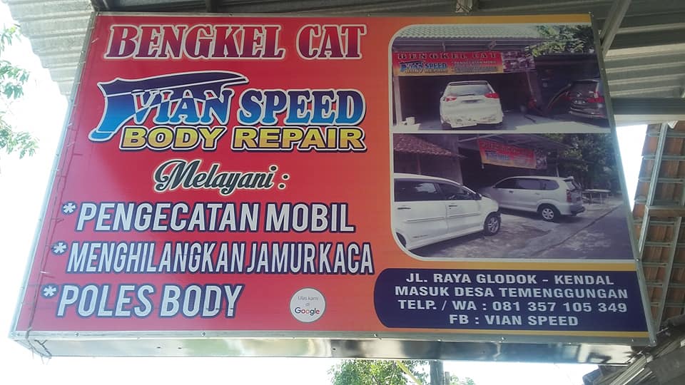 Hasil pengecatan mobil VIAN SPEED 1